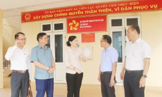Tiếp tục sắp xếp đội ngũ, cơ sở vật chất, bảo đảm vận hành hiệu quả bộ máy hành chính cấp xã