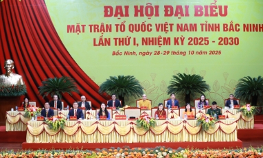  Phiên làm việc thứ nhất Đại hội đại biểu MTTQ Việt Nam tỉnh Bắc Ninh lần thứ I, nhiệm kỳ 2025 - 2030: Hoàn thành nhiều nội dung quan trọng