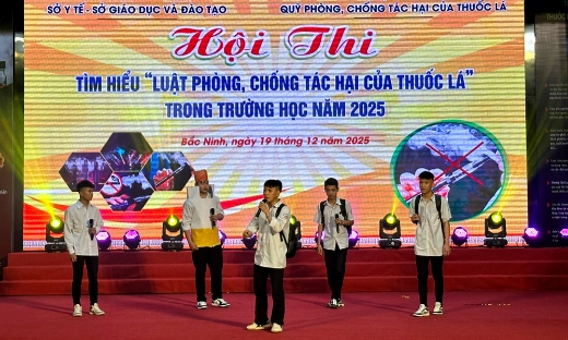 Học sinh Bắc Ninh đẩy mạnh tuyên truyền phòng, chống tác hại của thuốc lá
