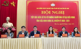 Ứng cử viên đại biểu HĐND tỉnh Bắc Ninh tiếp xúc cử tri tại đơn vị bầu cử số 10