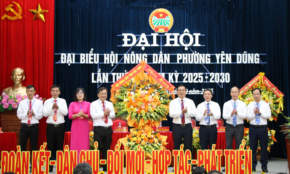  Đại hội Hội Nông dân phường Yên Dũng lần thứ I: Tiếp tục đổi mới mạnh mẽ nội dung, phương thức, nâng cao chất lượng, hiệu quả hoạt động Hội