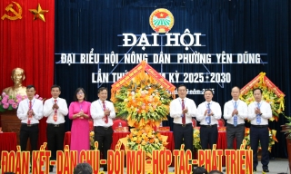 Đại hội Hội Nông dân phường Yên Dũng lần thứ I: Tiếp tục đổi mới mạnh mẽ nội dung, phương thức, nâng cao chất lượng, hiệu quả hoạt động Hội