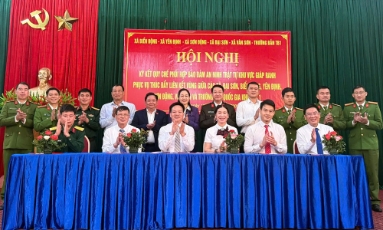   Ký quy chế phối hợp bảo đảm an ninh trật tự phục vụ liên kết vùng