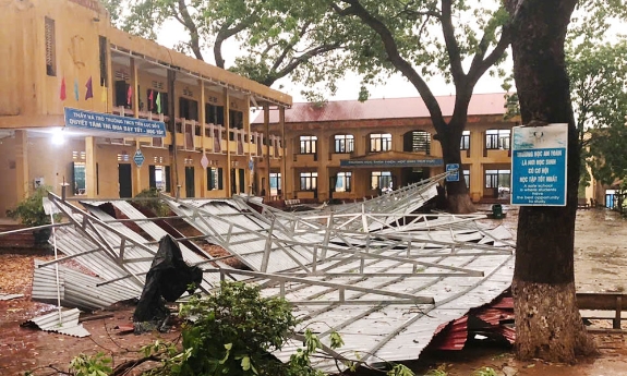 Bắc Ninh: Mưa dông gây thiệt hại nhiều công trình