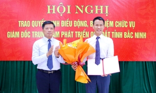 Đồng chí Nguyễn Mạnh Lân giữ chức Giám đốc Trung tâm Phát triển quỹ đất tỉnh Bắc Ninh