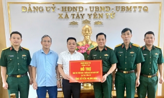 Công ty 45 đồng hành 8 xã miền núi Bắc Ninh tri ân các Anh hùng liệt sĩ