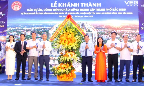 Bắc Ninh: Khánh thành dự án Khu nhà ở xã hội Vegahomes