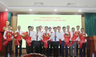 Sở Nông nghiệp và Môi trường tỉnh Bắc Ninh tổ chức hội nghị công bố quyết định về công tác cán bộ