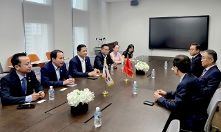 Chủ tịch UBND tỉnh Vương Quốc Tuấn làm việc với Tập đoàn Hoban