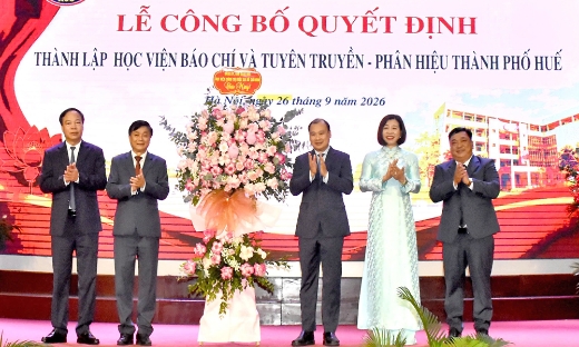 Thành lập Phân hiệu Học viện Báo chí và Tuyên truyền tại thành phố Huế