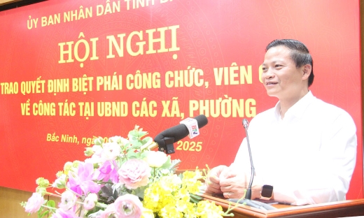 Bắc Ninh: Biệt phái 32 công chức, viên chức về công tác tại UBND các xã, phường