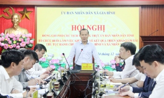 Phó Chủ tịch Thường trực UBND tỉnh Mai Sơn kiểm tra kết quả giải quyết thủ tục hành chính ngành dọc tại cấp xã