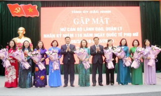 Bắc Ninh: Gặp mặt cán bộ lãnh đạo, quản lý nữ nhân Ngày Quốc tế Phụ nữ 8/3