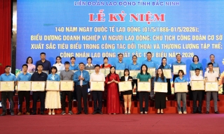 Bắc Ninh biểu dương doanh nghiệp và công nhân lao động tiêu biểu