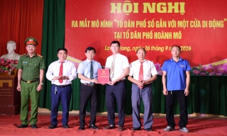 Bắc Ninh: Thí điểm mô hình “Tổ dân phố số gắn với một cửa di động”