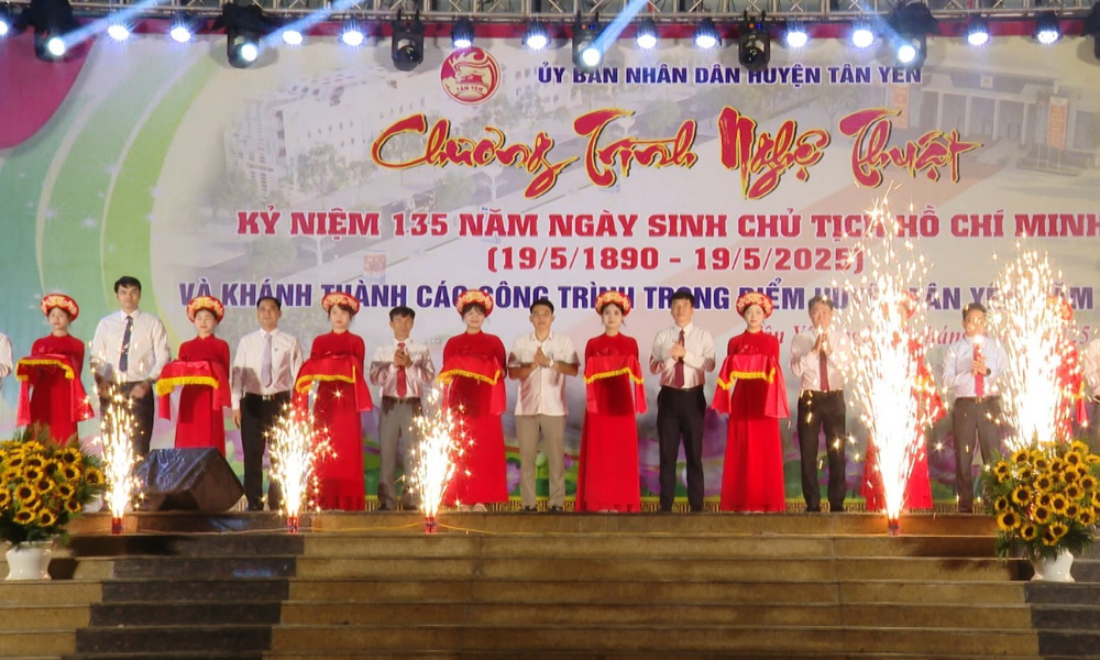 Tân Yên: Khánh thành 3 công trình trọng điểm nhân kỷ niệm 135 năm Ngày sinh Chủ tịch Hồ Chí Minh