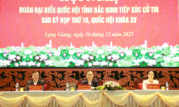 Đoàn Đại biểu Quốc hội tỉnh Bắc Ninh tiếp xúc cử tri tại xã Lạng Giang