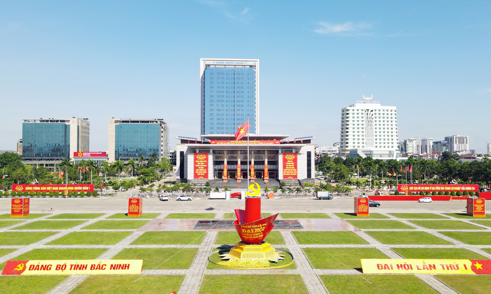  Rực rỡ cờ hoa chào mừng Đại hội Đảng bộ tỉnh Bắc Ninh lần thứ I