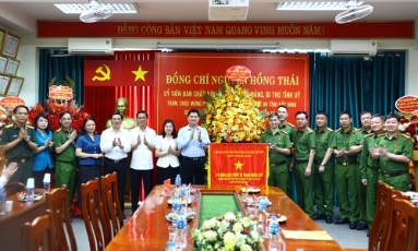  Bí thư Tỉnh ủy Nguyễn Hồng Thái: Tiếp tục xây dựng lực lượng cảnh sát hình sự tỉnh chính quy, tinh nhuệ, hiện đại