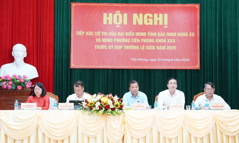  Đại biểu HĐND tỉnh Bắc Ninh tiếp xúc cử tri phường Đa Mai, Tiền Phong