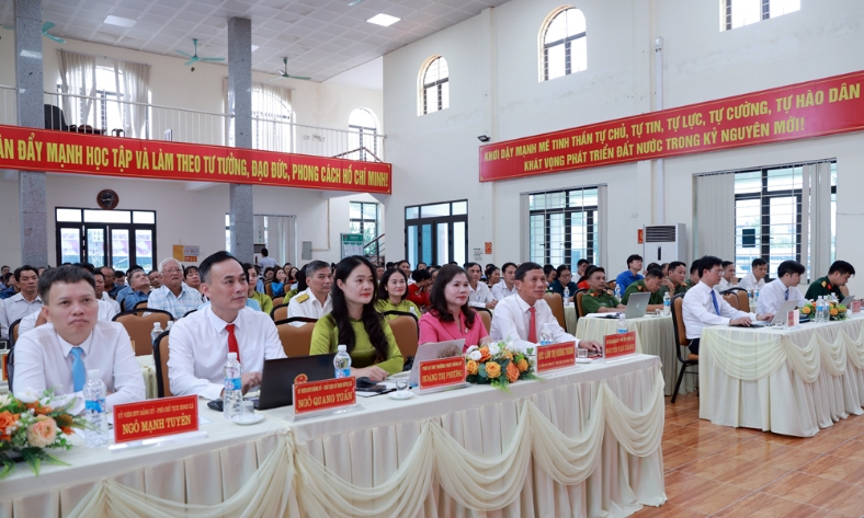  Bắc Ninh: Xã Hợp Thịnh công bố sắp xếp thôn và sơ kết 1 năm chính quyền địa phương 2 cấp