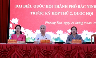 Đoàn đại biểu Quốc hội thành phố Bắc Ninh tiếp xúc cử tri phường Phượng Sơn