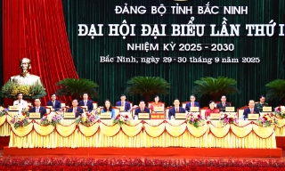 15 đồng chí tham gia Đoàn Chủ tịch Đại hội đại biểu Đảng bộ tỉnh Bắc Ninh lần thứ I, nhiệm kỳ 2025 - 2030