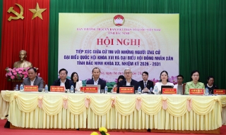 Ứng cử viên đại biểu Quốc hội và HĐND tỉnh tiếp xúc cử tri tại đơn vị bầu cử số 1 và  2