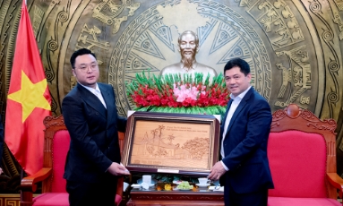  Bí thư Tỉnh ủy Bắc Ninh Nguyễn Hồng Thái tiếp đoàn công tác Tập đoàn Xây dựng Thái Bình Dương