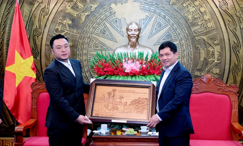  Bí thư Tỉnh ủy Bắc Ninh Nguyễn Hồng Thái tiếp đoàn công tác Tập đoàn Xây dựng Thái Bình Dương
