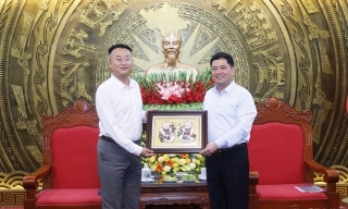 Bí thư Thành ủy Nguyễn Hồng Thái tiếp đoàn doanh nghiệp Trung Quốc đến tìm hiểu cơ hội đầu tư tại Bắc Ninh