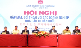 Bắc Ninh gặp gỡ, đối thoại với doanh nghiệp Hàn Quốc