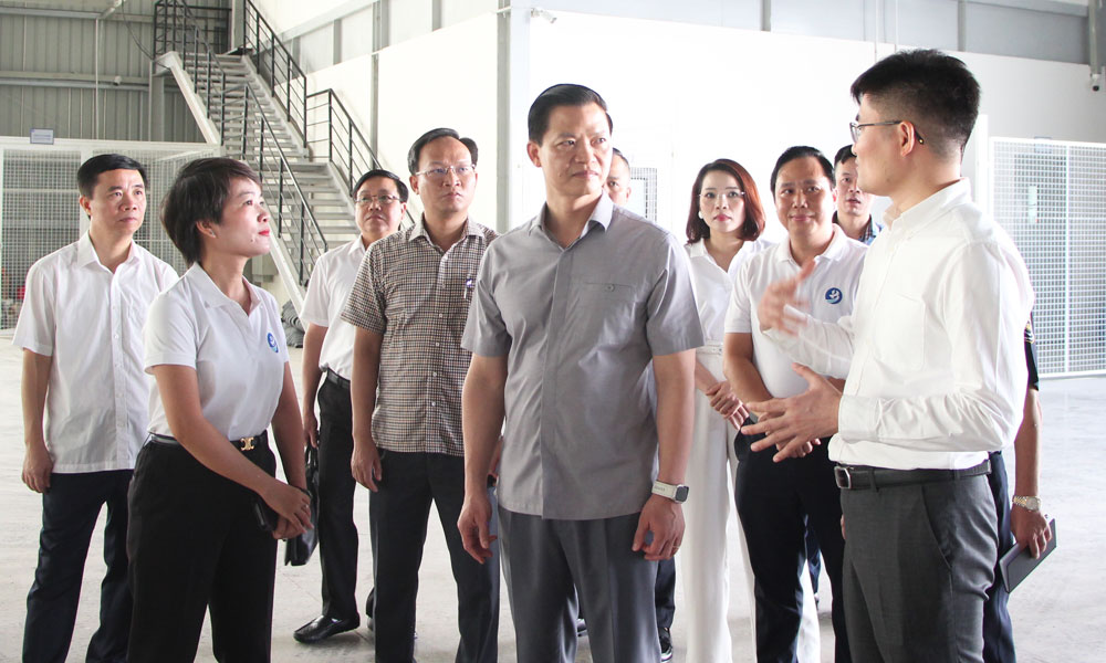  Chủ tịch UBND tỉnh Bắc Ninh Vương Quốc Tuấn kiểm tra hai dự án trọng điểm