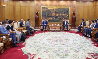 Chủ tịch UBND tỉnh Bắc Ninh Vương Quốc Tuấn tiếp và làm việc với lãnh đạo Tập đoàn Qorvo