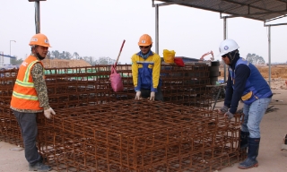 Dồn lực thi công Cụm công nghiệp Trung Sơn - Ninh Sơn