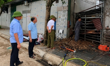  Phường Tiền Phong quyết liệt xử lý hành vi lấn chiếm phía sau hai dãy nhà