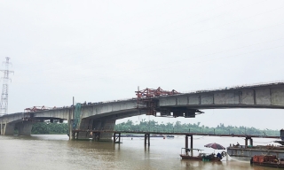 Hợp long cầu Kênh Vàng, công trình hơn 2.182 tỷ đồng kết nối tỉnh Bắc Ninh với thành phố Hải Phòng