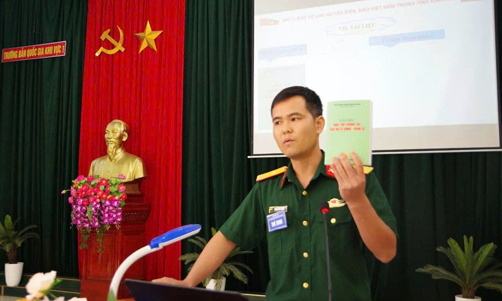  Trường bắn Quốc gia khu vực 1 tổ chức thi cán bộ giảng dạy chính trị