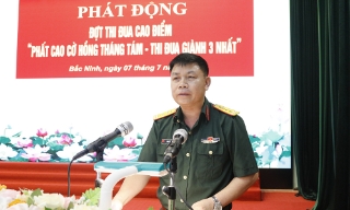 Bộ Chỉ huy Quân sự tỉnh Bắc Ninh thi đua cao điểm “Phất cao cờ hồng Tháng Tám - Thi đua giành 3 nhất”