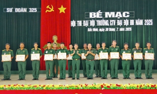 Sư đoàn 325: Tổ chức hội thi đại đội trưởng, chính trị viên bộ binh huấn luyện giỏi