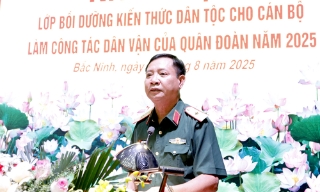Quân đoàn 12 bồi dưỡng kiến thức dân tộc cho cán bộ làm công tác dân vận