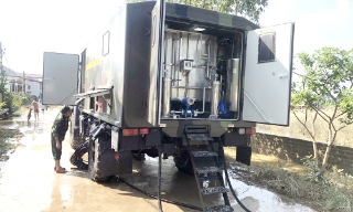 Viện Khoa học và Công nghệ quân sự giúp Nhân dân xã Bố Hạ bảo đảm nguồn nước sạch