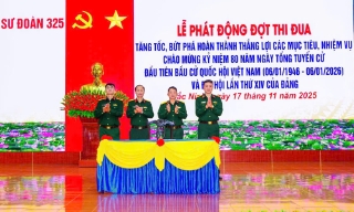 Sư đoàn 325 phát động đợt thi đua tăng tốc, bứt phá 
