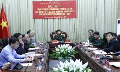  Tiếp tục đẩy mạnh công tác tìm kiếm, quy tập và xác định danh tính hài cốt liệt sĩ