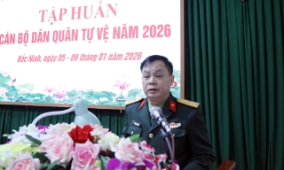 Bắc Ninh: Tập huấn cán bộ dân quân tự vệ