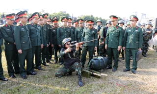 Bộ Quốc phòng kiểm tra công tác sẵn sàng chiến đấu bảo vệ Đại hội XIV của Đảng tại Bắc Ninh