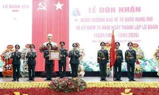 Lữ đoàn 229 đón nhận Huân chương Bảo vệ Tổ quốc hạng Nhì 