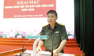 Bộ Chỉ huy quân sự tỉnh khai mạc Hội thi Báo cáo viên giỏi năm 2026