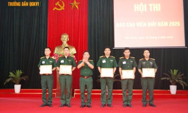  Trường bắn Quốc gia khu vực 1 tổ chức hội thi báo cáo viên giỏi