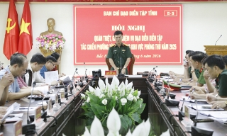 Bắc Ninh quán triệt, giao nhiệm vụ đạo diễn diễn tập tác chiến phường Từ Sơn trong khu vực phòng thủ
